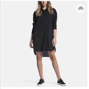 James Perse Collage Pinstripe Lawn Shirt Dress NWT